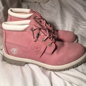Pink Authentic Timberland Boots